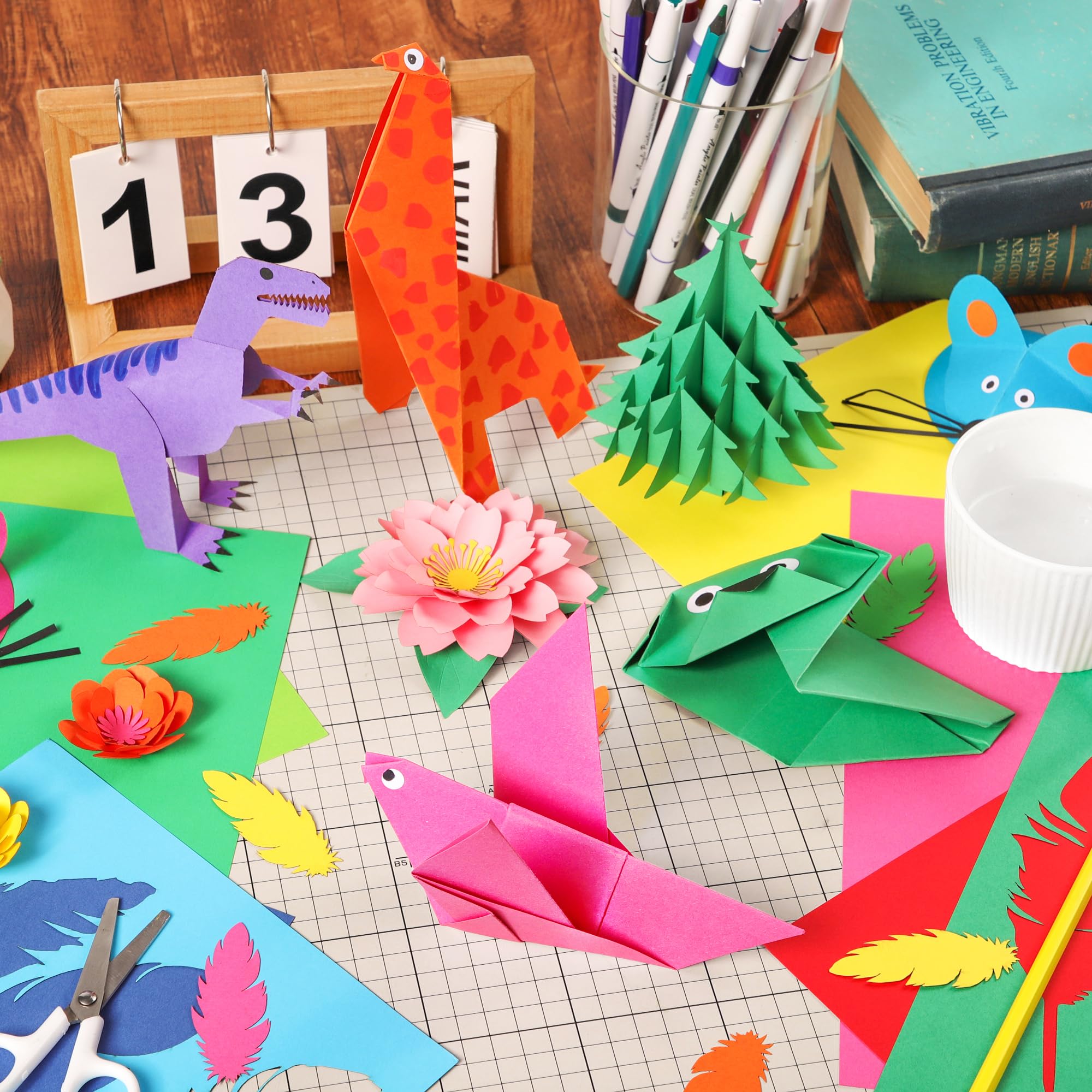 Cartulina de Colores A4 180gsm 40 Colores Papel para Scrapbook 80 Hojas