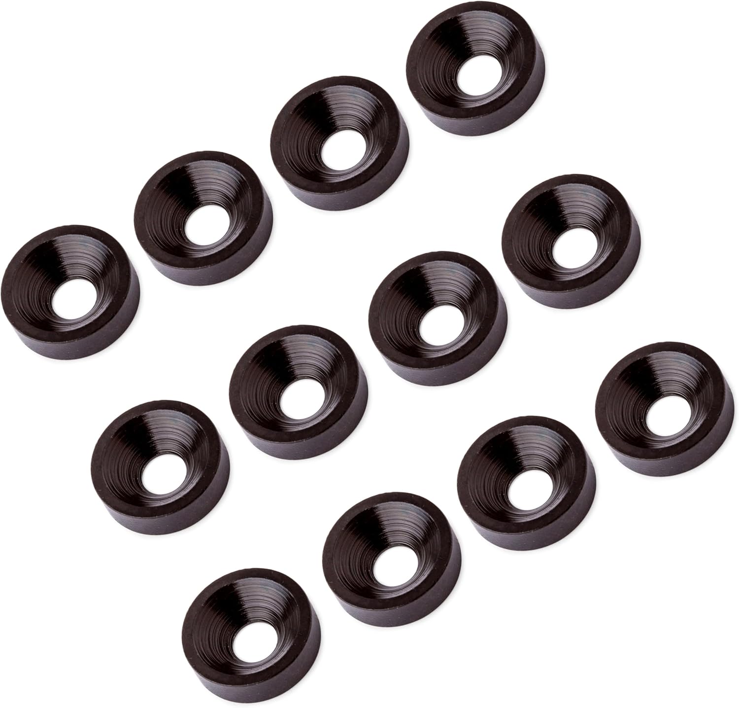 Golden Age Neck Mounting Ferrules, Black, package of 12