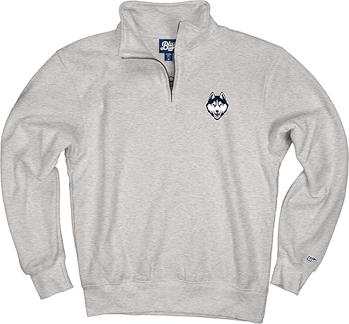 Miniatura 250 de Blue 84 Sudadera con cremallera de un cuarto para hombre de la NCAA Gris