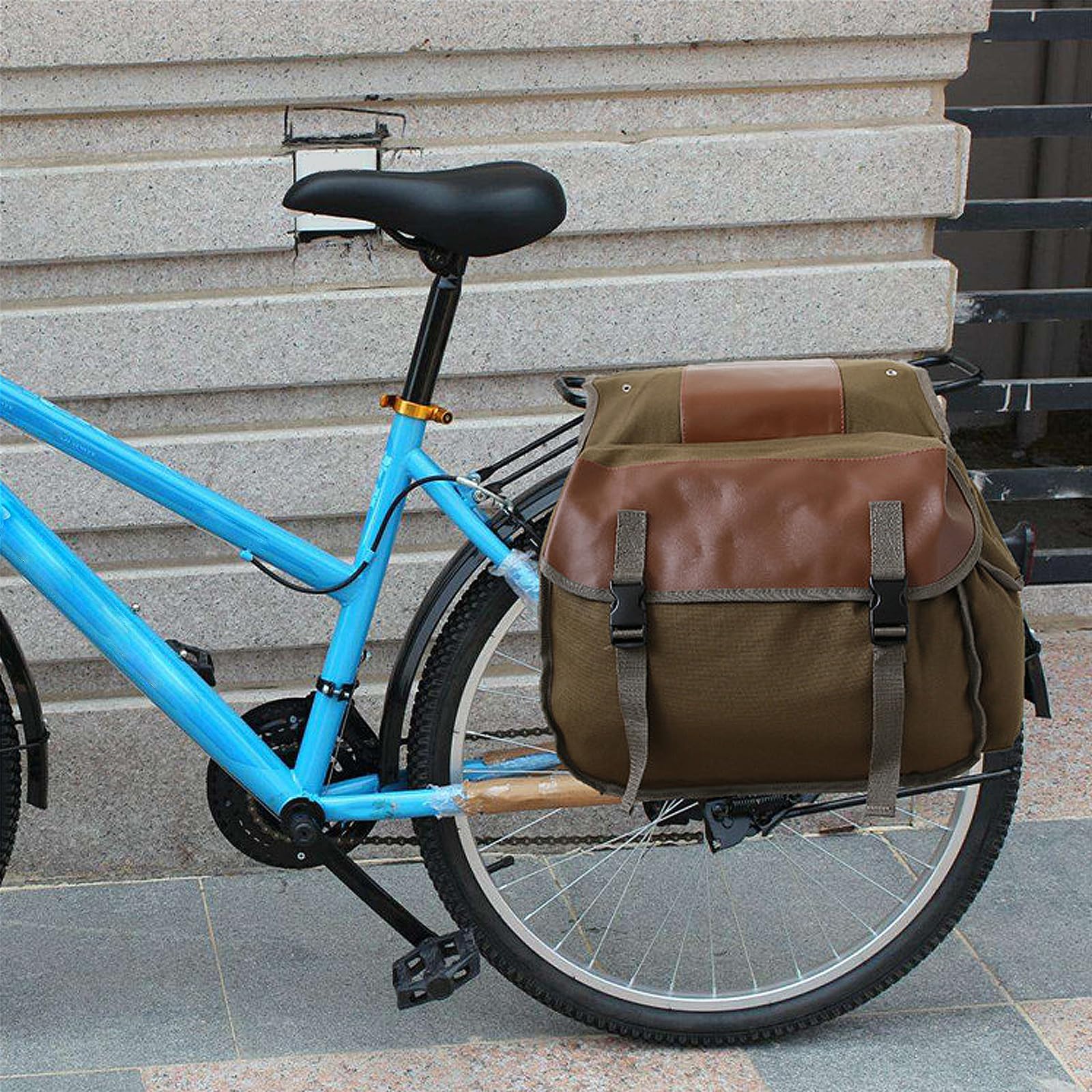 Wasserdichte 40-Liter-Fahrradtasche für Heckträger, Gepäckträger, Doppelkoffer, Fahrradgepäckträgertasche