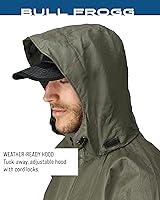 Vista 5 de Frogg Toggs Chaqueta impermeable Bull Frogg, color piedra, talla S