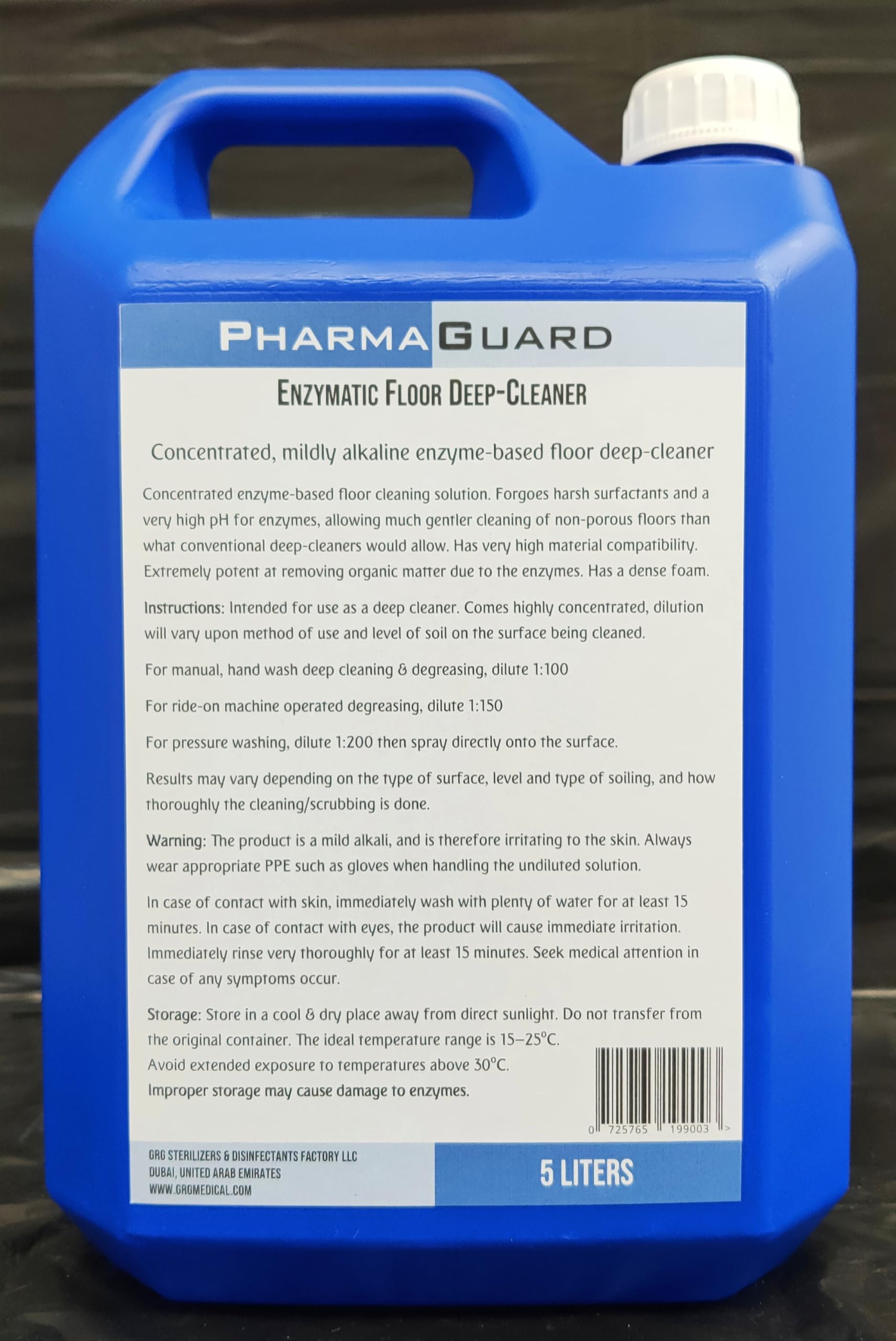 Pharma Guard Enzymatic Floor Deep Cleaner