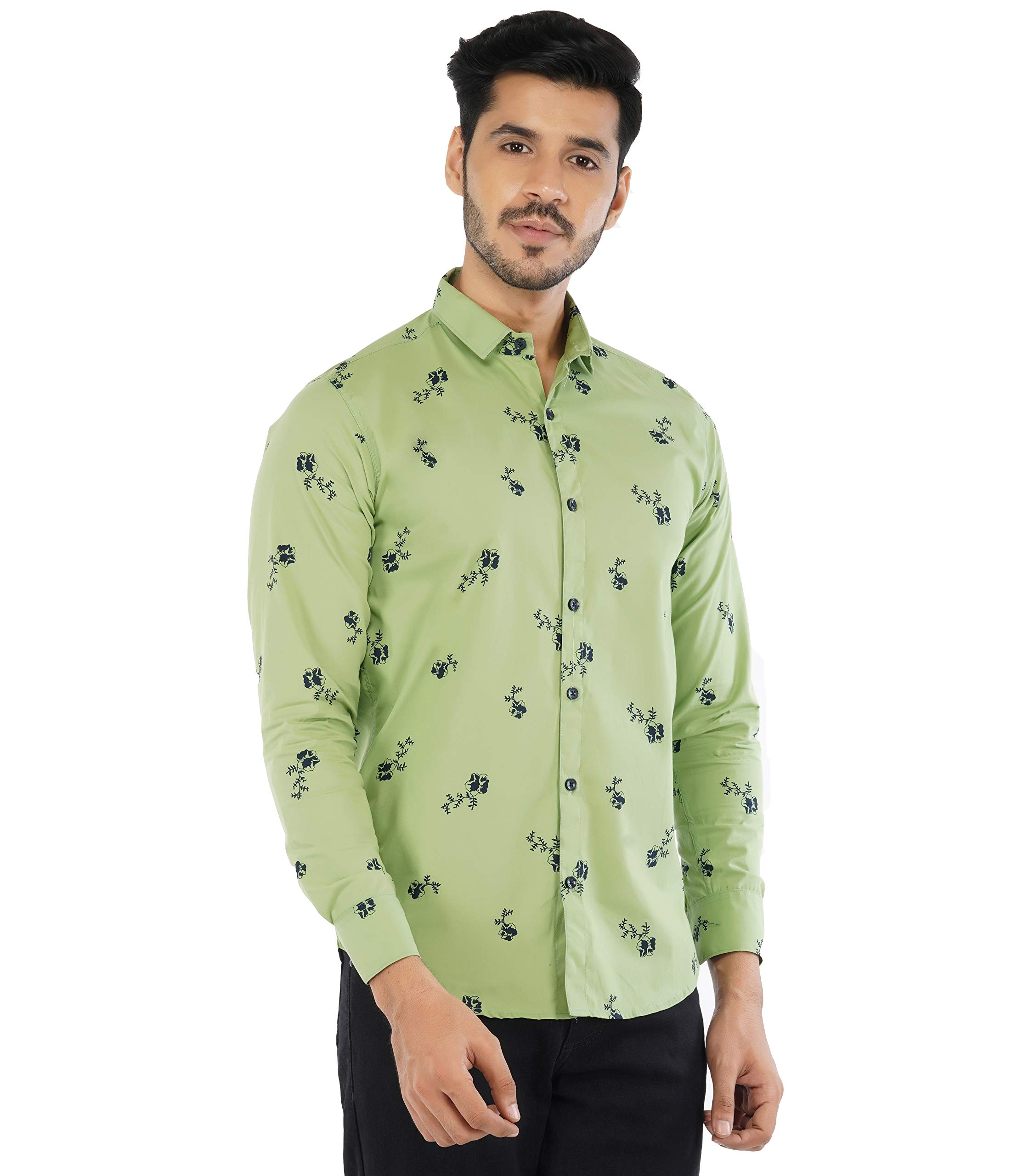 OTUS Men's Cotton Printed Casual/Party Shirt