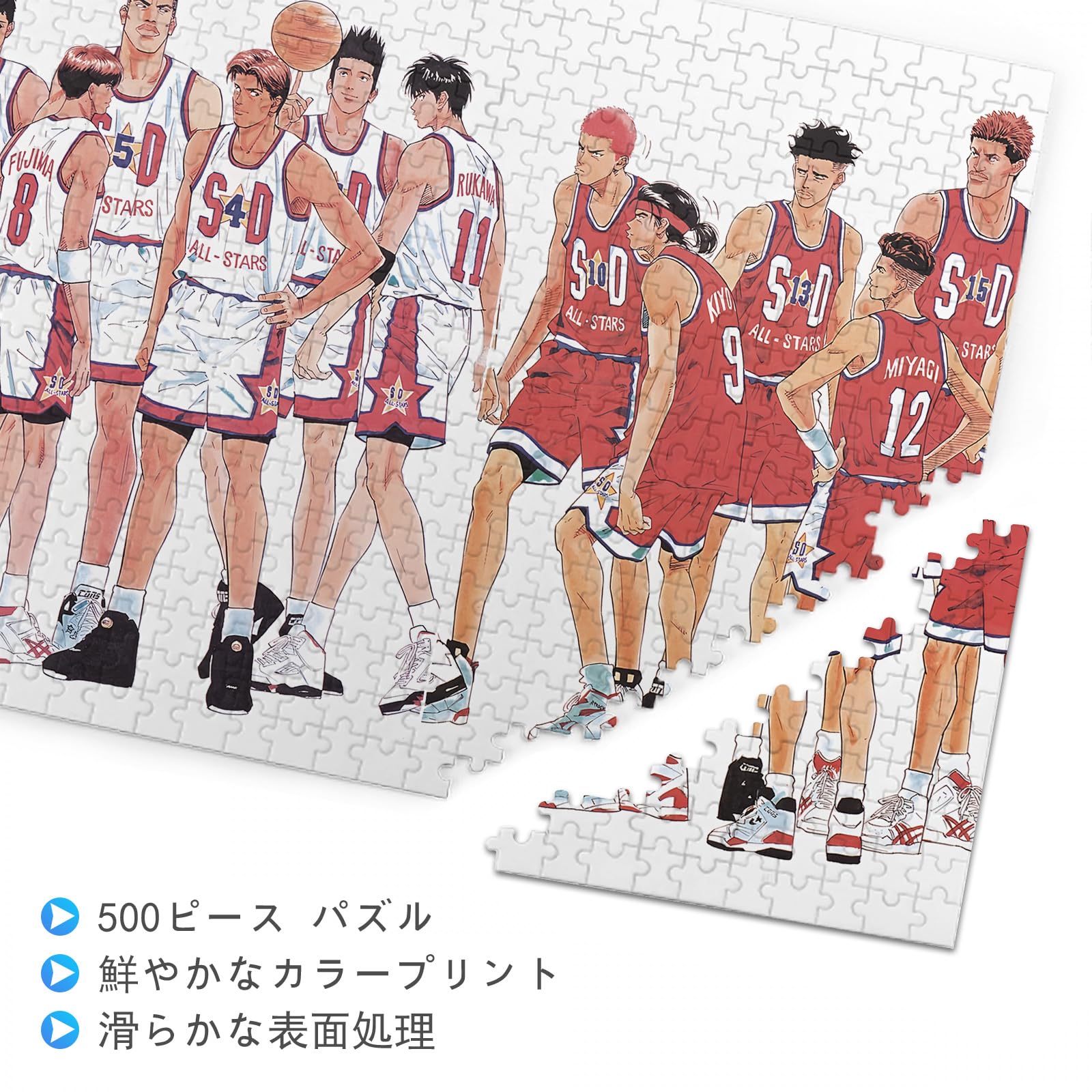 ジャンプ展 ジグソーパズル スラムダンク Amazon | スラムダンク パズル Slam Dunk パズル 500ピース アニメ