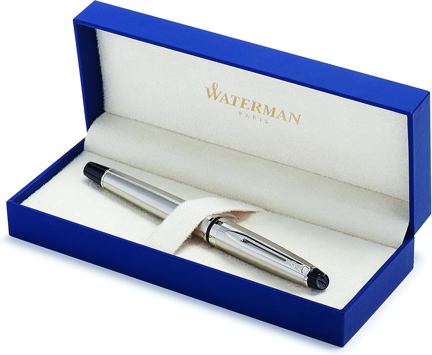 Waterman Expert Rollerball Pen, Stainless Steel with Chrome