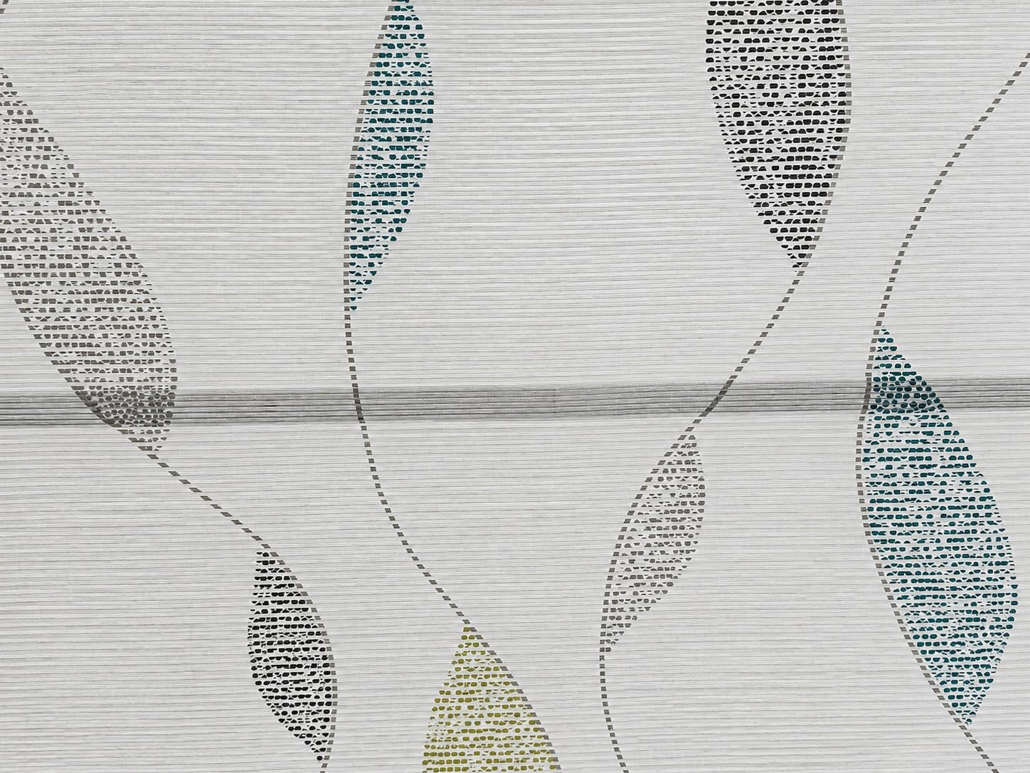 Magnetrollo Paolo grün blau inkl. Haken Raffrollo mit Magnet ohne Bohren Gardine BxH 100x130cm Rollo Easyfix