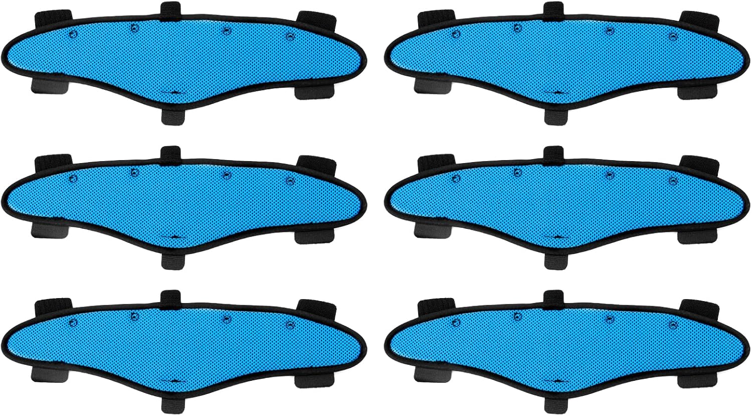 Hard Hat Sweatbands, Reusable Hard Hat Cooling Liner Replacement for Most Helmets, Washable Soft Padded Sweat Bands, Hardhat Cushion Accessories (Blue, 6 Pack)
