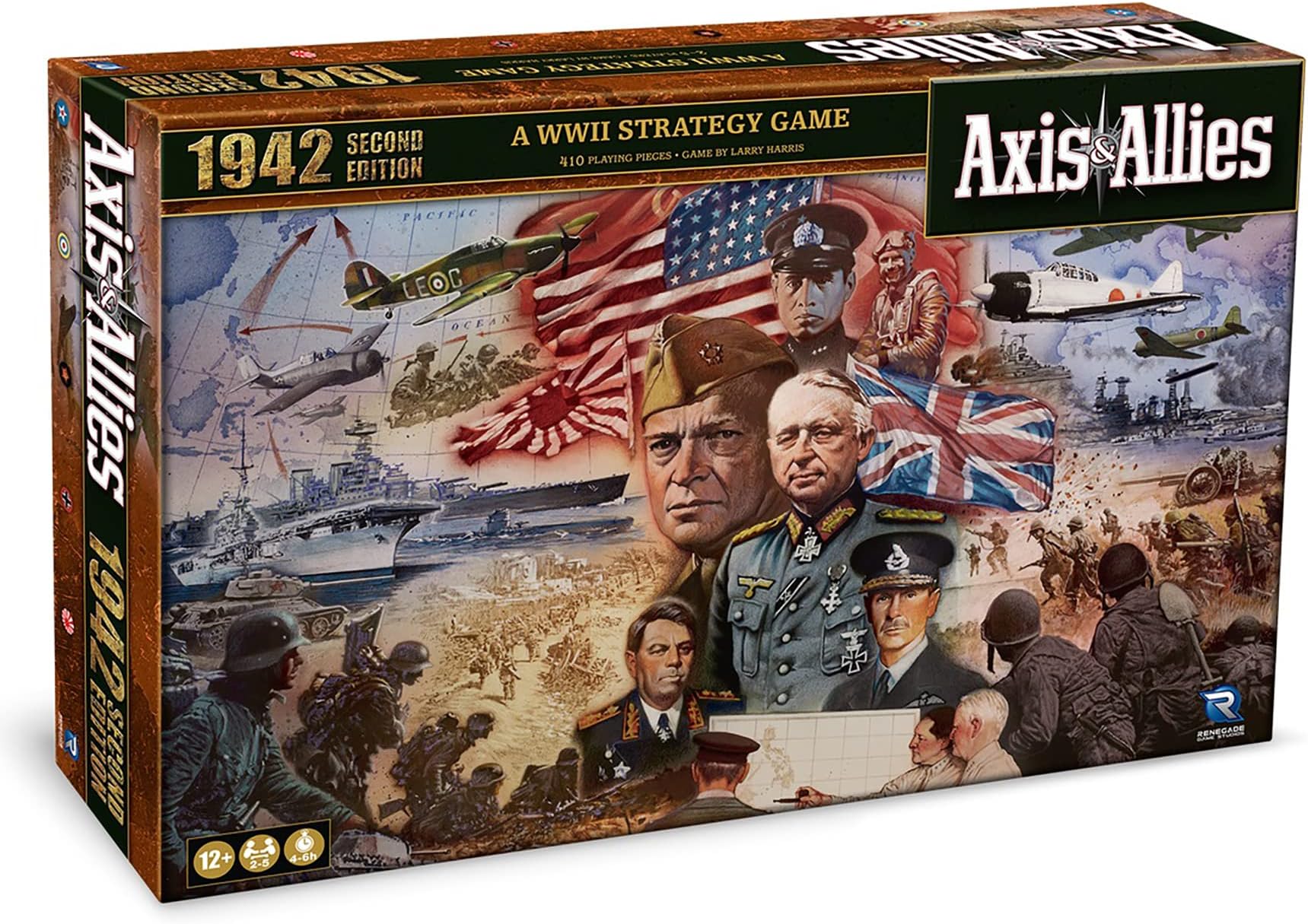 Renegade Game Studios Axis & Allies 1942 Second Edition WWII Strategy Board Game, 2-5 Players, Ages 12+