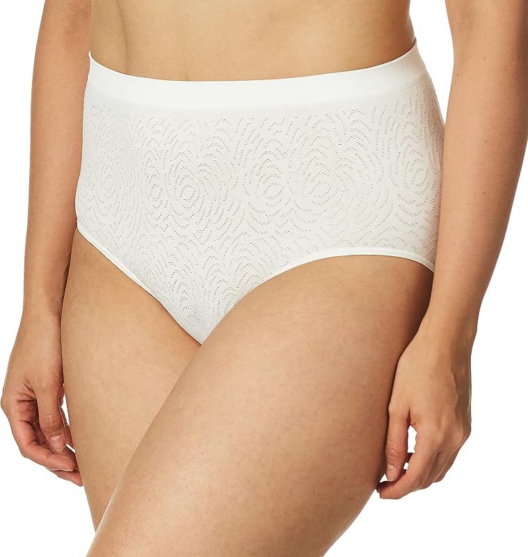 Bali womens Comfort Revolution Seamless Brief Panty, Microfiber Stretch Underwear, Women’s High Rise Brief