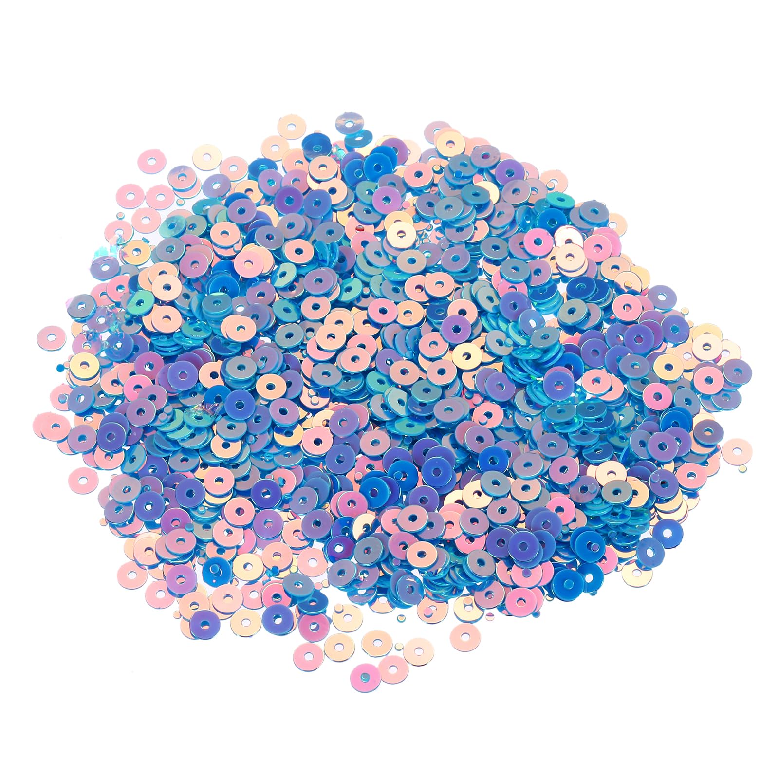 MECCANIXITY 10000 Pcs 4MM Flat Loose Sequins Bulk Cup Sequins Embroidery Paillettes Round Spangles with Holes for Jewelry Making Crafts Sewing Makeup