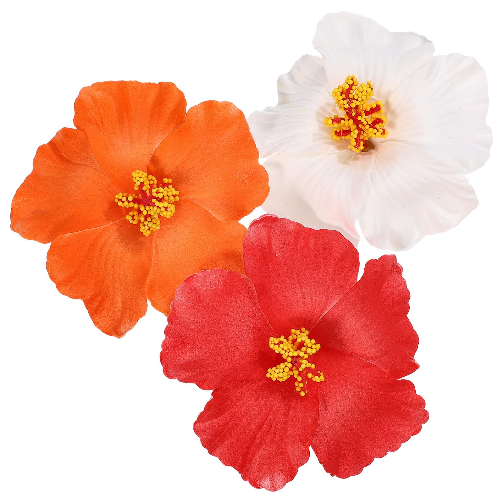 NUOBESTY Pinzas para el Cabello con Flores Set de 3 Unidades en y Accesorios con Flores para Mujeres y Niñas Decoración Veraniega para Fiestas y Vacaciones
