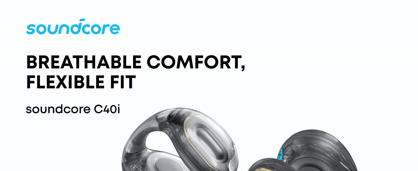 Amazon.com: Soundcore C40i by Anker, Open-Ear Earbuds, Clip-On