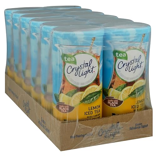 Miniatura 3 de Crystal Light Mezcla de bebida en polvo de té helado de limón , lata de 1.4 oz, 12 unidades