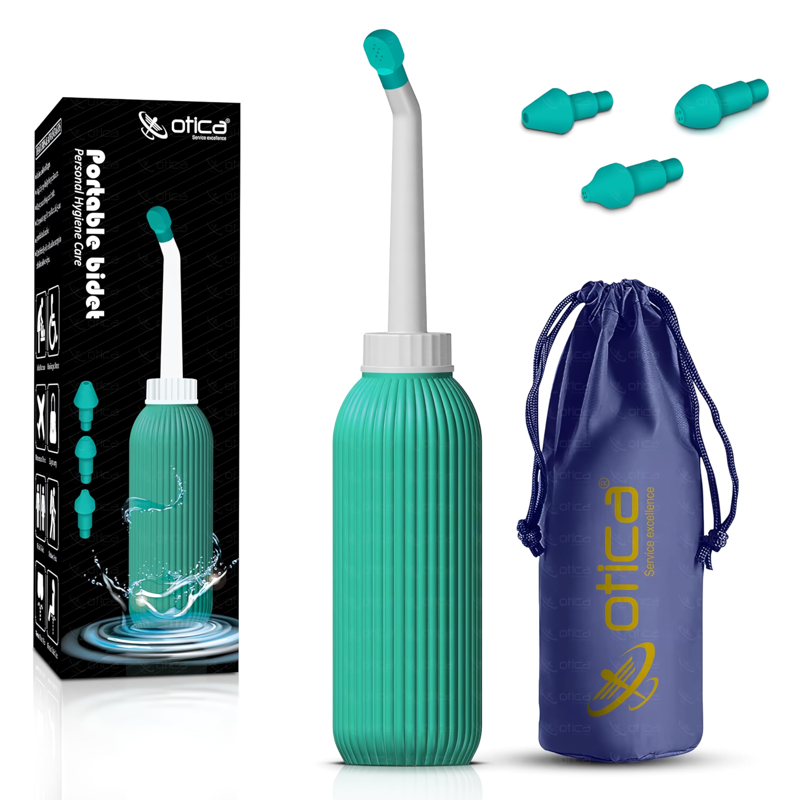 OTICA Portable Bidet Travel Large Capacity 500ml Personal Water Spray Bidet Toilet Handheld Bidet For Postpartum and Perineal Care