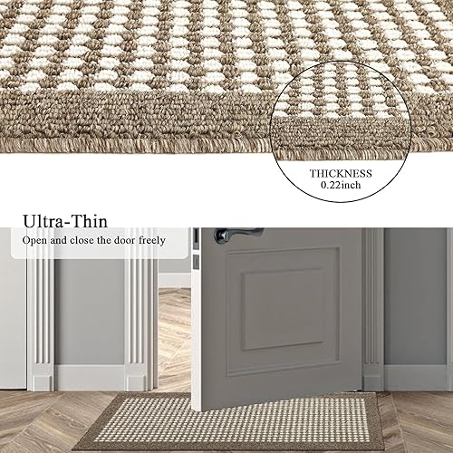 Miniatura 5 de Alfombra antideslizante de 20 x 59 pulgadas, para entrada de granja, lavable, absorbente de agua, para decoración de habitación, baño, pasillo,
