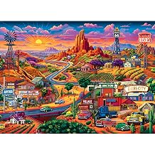 500 Piece Jigsaw Puzzle for Adults, Western Desert Town Sunset Jigsaw Puzzle