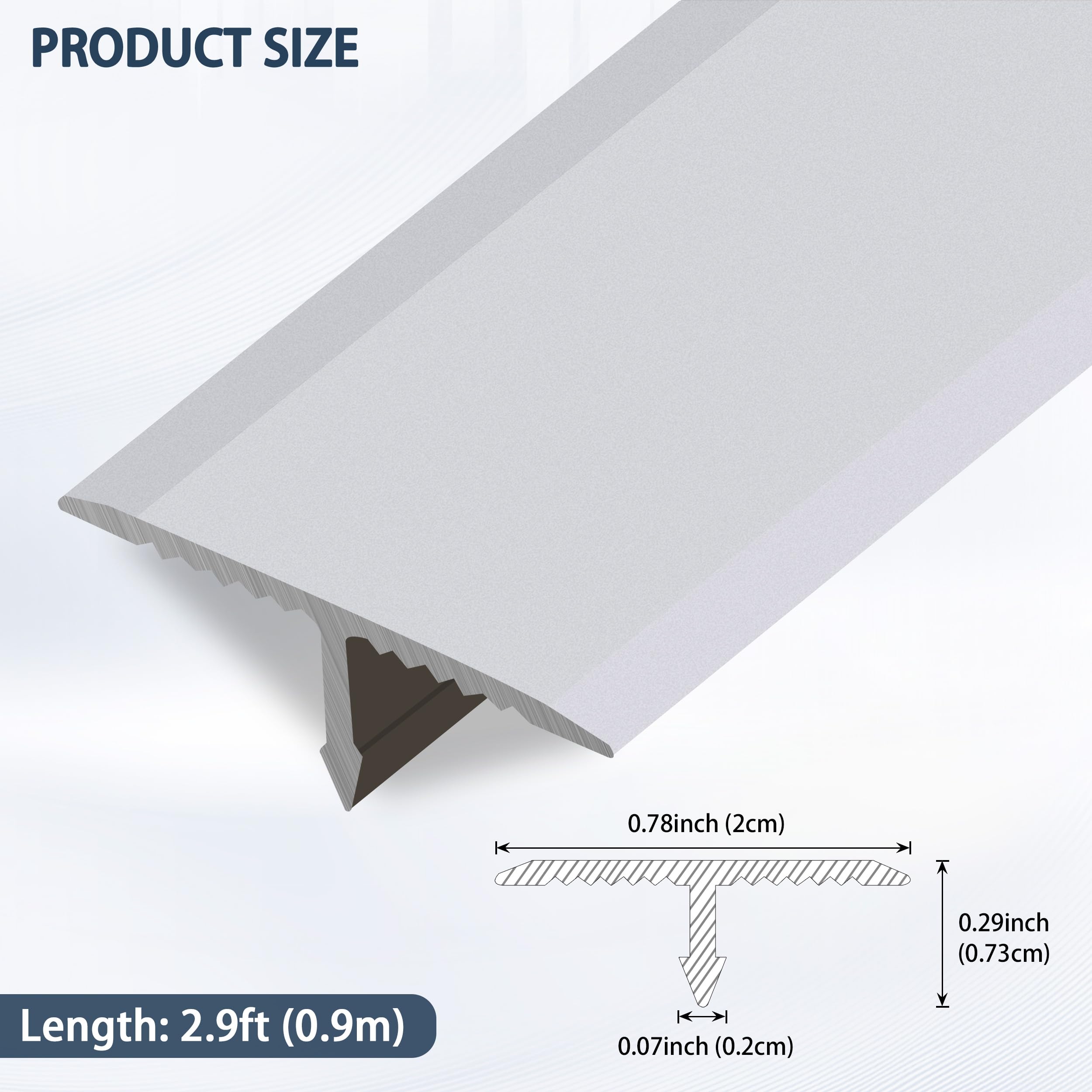 Snapklik.com : Coengwui Aluminum T Molding Trim, Floor Transition Strip ...