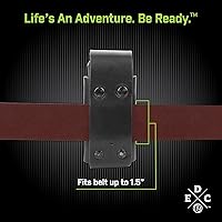 Vista 3 de Funda para multiherramienta, bolsa para multiherramienta de cuero americano para el cinturón con broche, compatible con Leatherman, SOG y Gerber