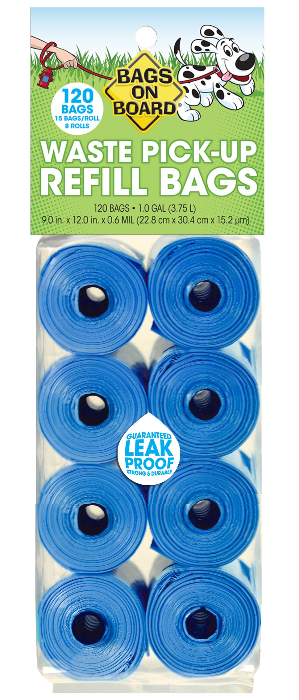 Dog Waste Pick-up Refill Bags, 120 Count