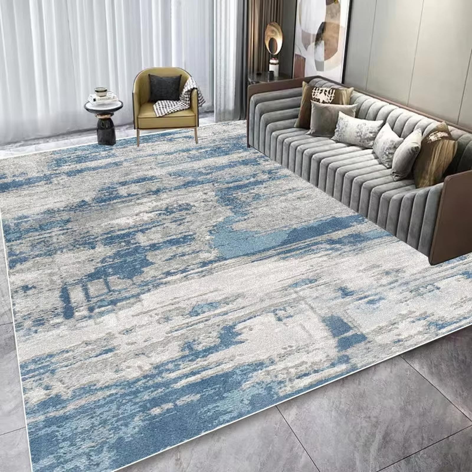Tapis de luxe moderne 80x120cm abstrait pour une déco raffinée