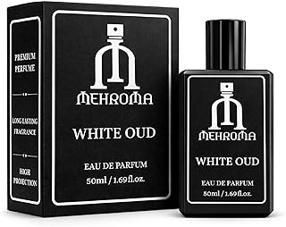 Mehroma White Oud Eau De Parfum 50ml | Long Lasting Soft Creamy Oud Fragrance | Unisex Premium Perfume | Evening &amp; Special...