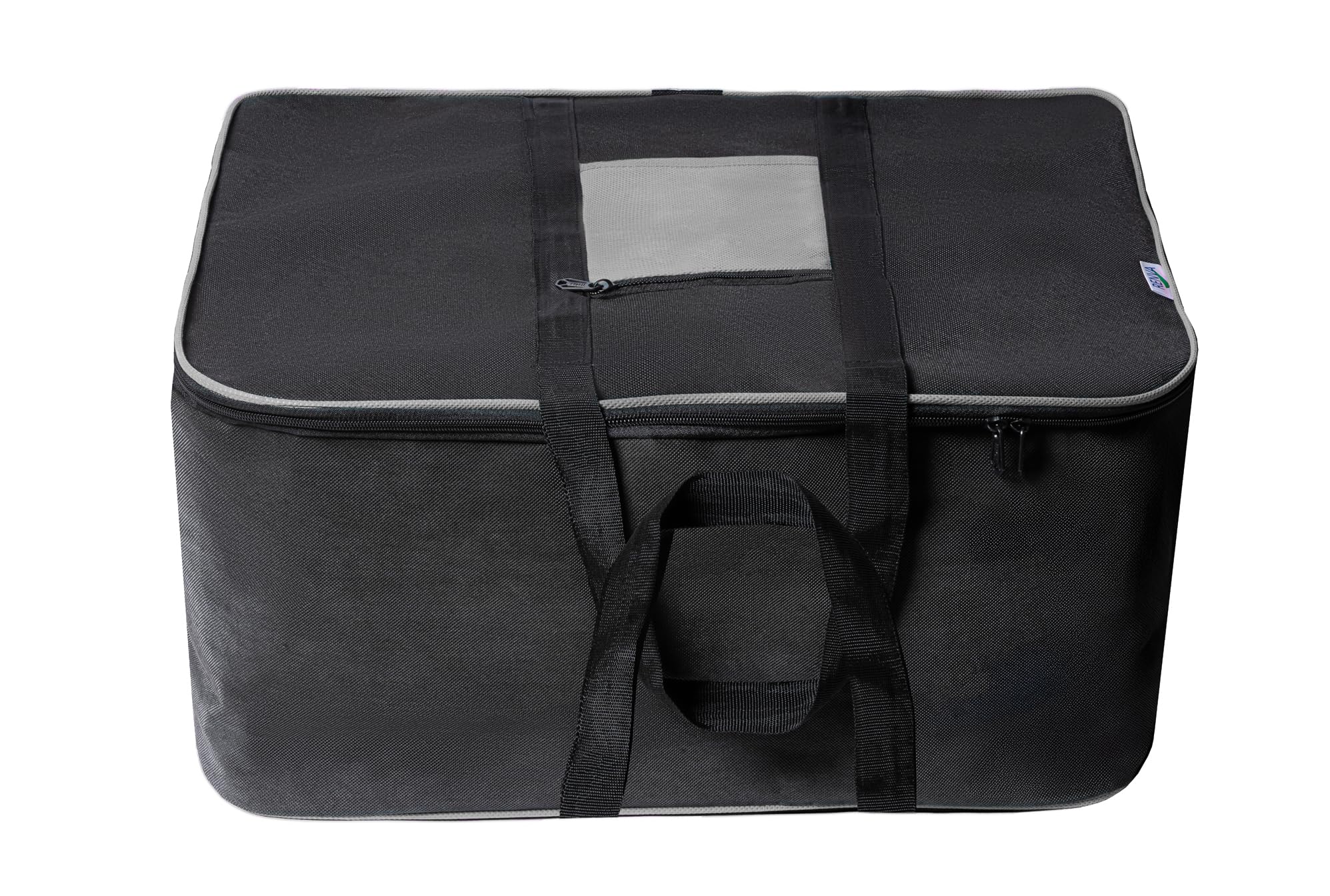 RRENVA Underbed Storage Bags | Large Capacity Foldable Storage Containers with Clear Window & Reinforced Handles | 70L Organizer for Blankets, Comforters, Bedding & Clothes (Baroque, 1 pc) 3