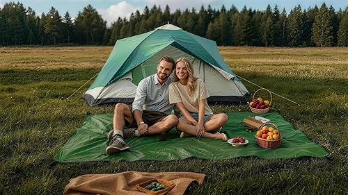 Miniatura 3 de Wind Tour Lona multifuncional impermeable con bolsa de transporte para tienda de campaña ultraligera al aire libre huella para acampar en tierra