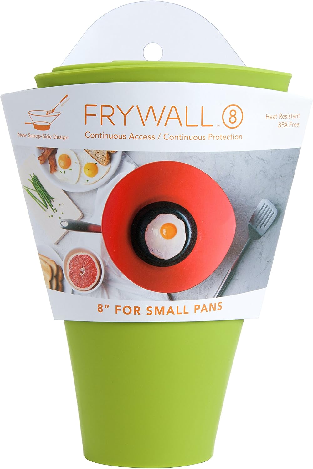 Frywall 8 (Small) - Green - Splatter Guard, as Seen on Shark Tank image 2