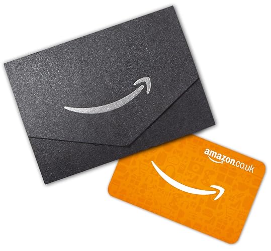 Amazon.co.uk Gift Card for Custom Amount in a Mini Envelope - 0 - Black and Silver Mini Envelope
