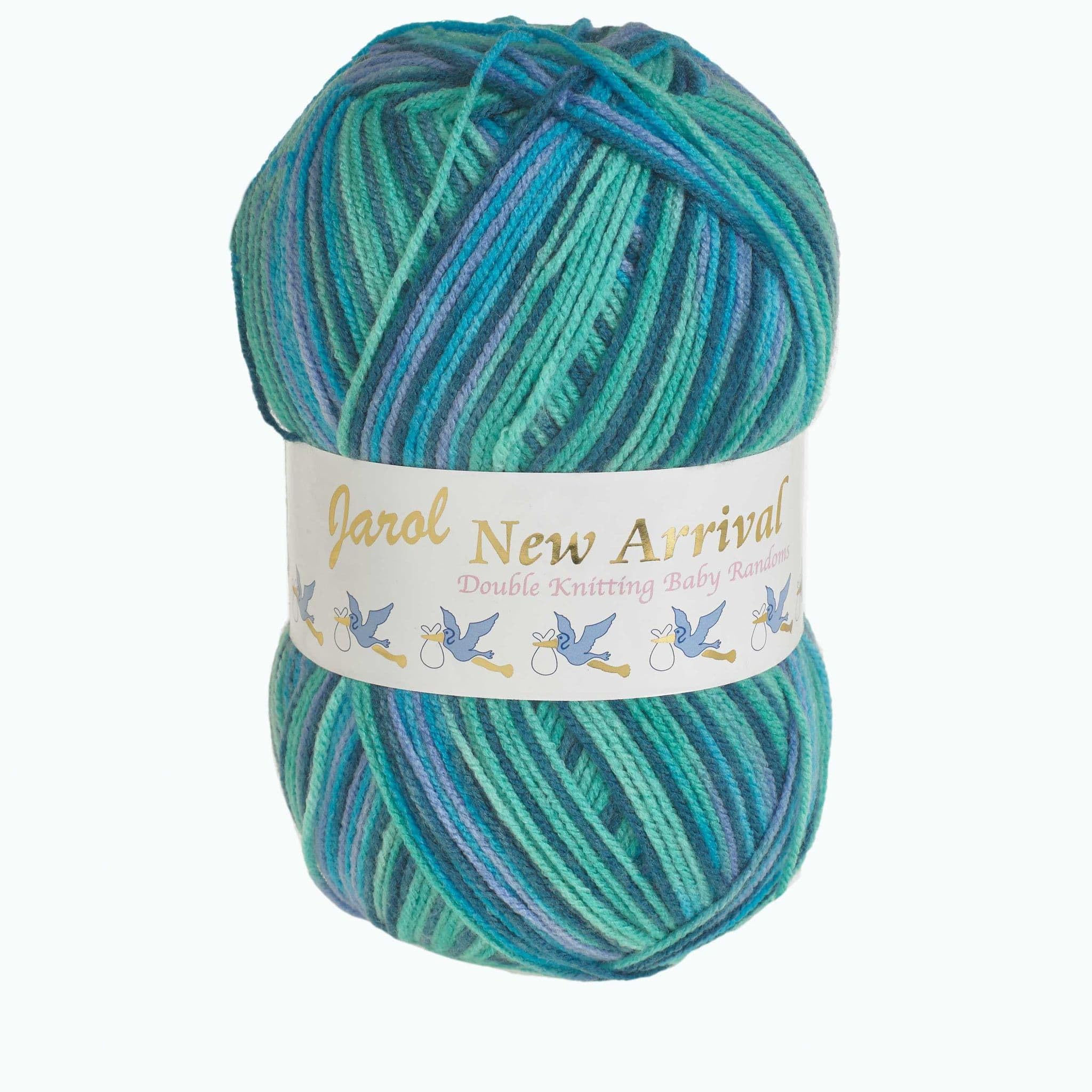 Jarol New Arrrival Baby Random Double Knit/DK Knitting & Crochet Yarn. Baby Yarn Available in a Selection of Variegated Shades, 100% Acrylic, 600 Metres, 200g Balls, Single Ball, Phanenga