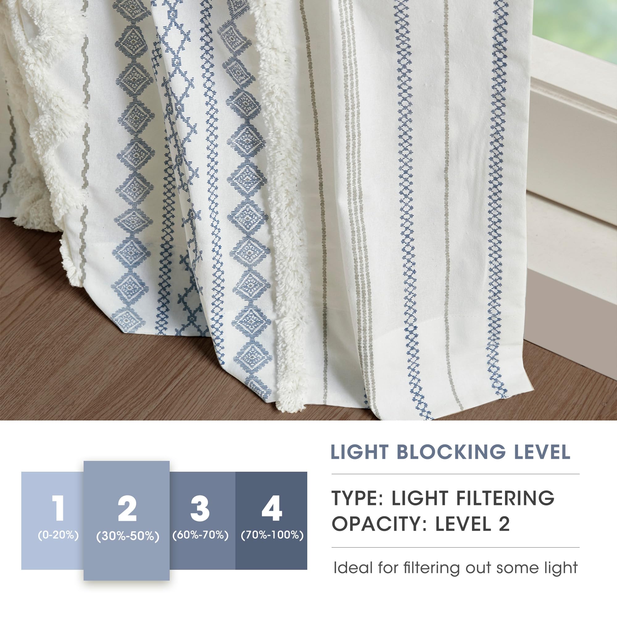INK+IVY Boho Single Panel Window Curtain for Bedroom and Living Room - Image 4