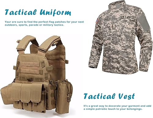 Miniatura 6 de QQSD Parche de bandera militar táctico  Parche de cierre de gancho y bucle de PVC, paquete de 2 (sombrero de paja pirata)