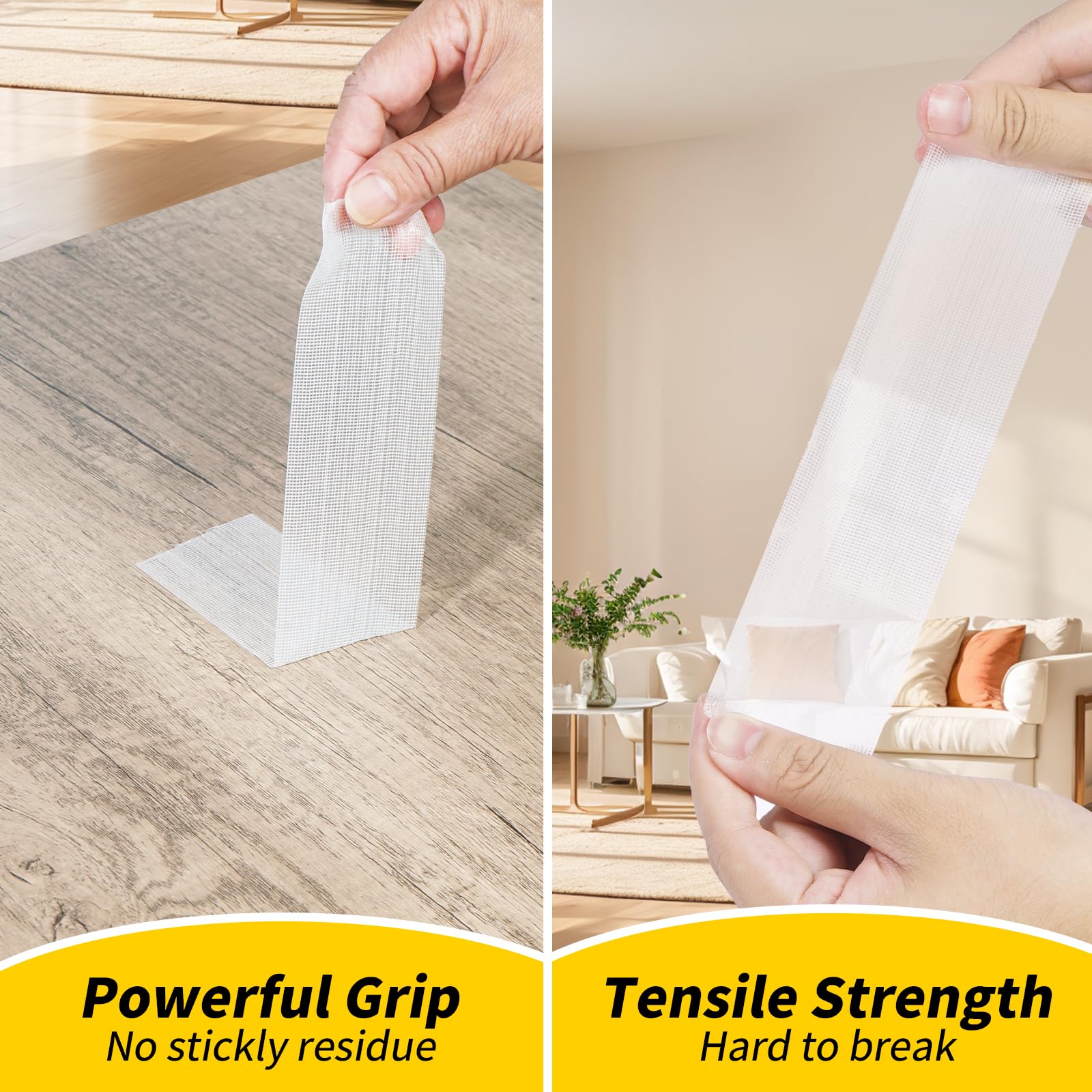 HuhuDo Cinta de tela de doble cara extra fuerte, cinta de montaje, resistente, para colgar imágenes, póster de mapa, gran adherencia para decoración de Navidad