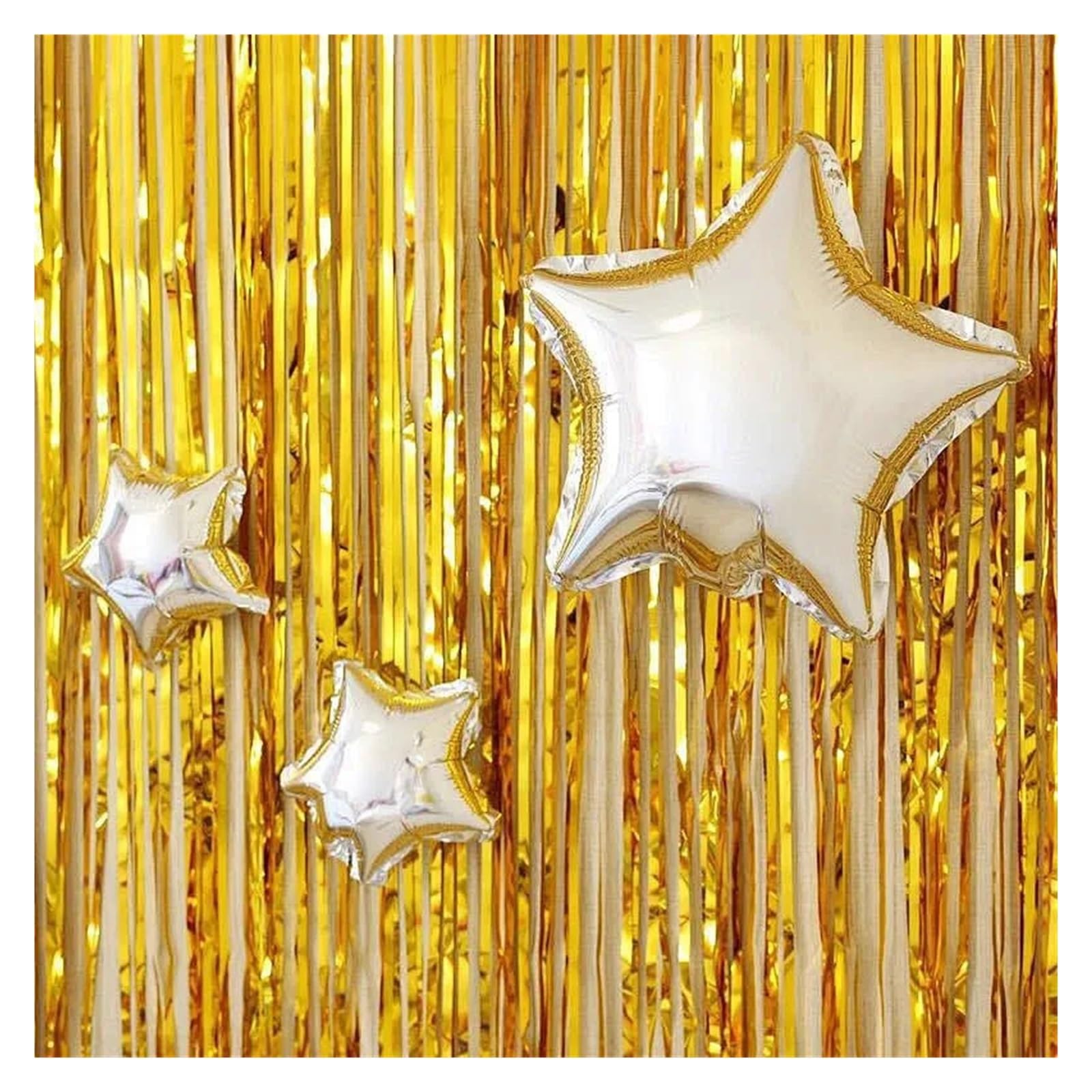 Rideau à Franges en Aluminium, 40 pièces, Rideau d'arrière-Plan Brillant for fête, Mariage, Anniversaire, Enterrement de Vie Jeune Fille, décoration Porte Murale pour Cuisine(Rose Red)