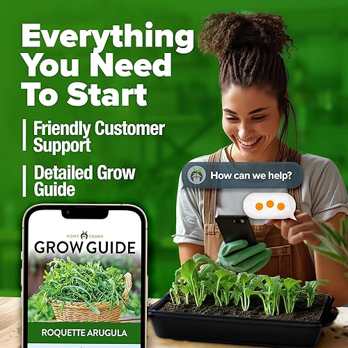 Miniatura 9 de HOME GROWN Paquete de semillas de roqueta de rúcula sin OMG, 2,175 semillas de rúcula tradicionales para plantar, lo mejor para jardines al aire