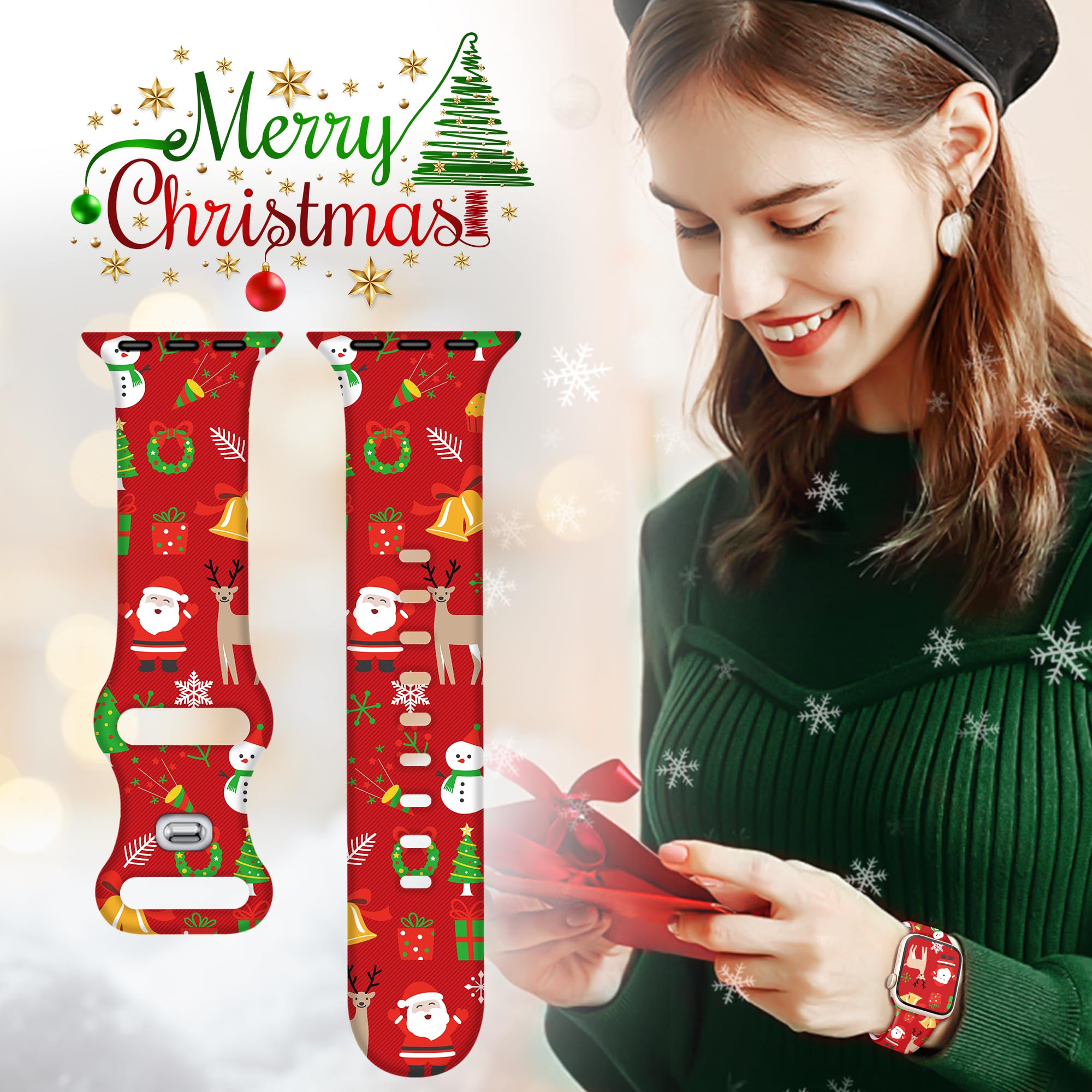 Bracelet arc-en-ciel pour Apple Watch pour homme et femme 38 mm, 40 mm, 41 mm (42 mm-Series 10) 44 mm, 45 mm, 46 mm, 49 mm (42 mm – Series 3/2/1), silicone souple pour Pride iWatch SE 3 Series