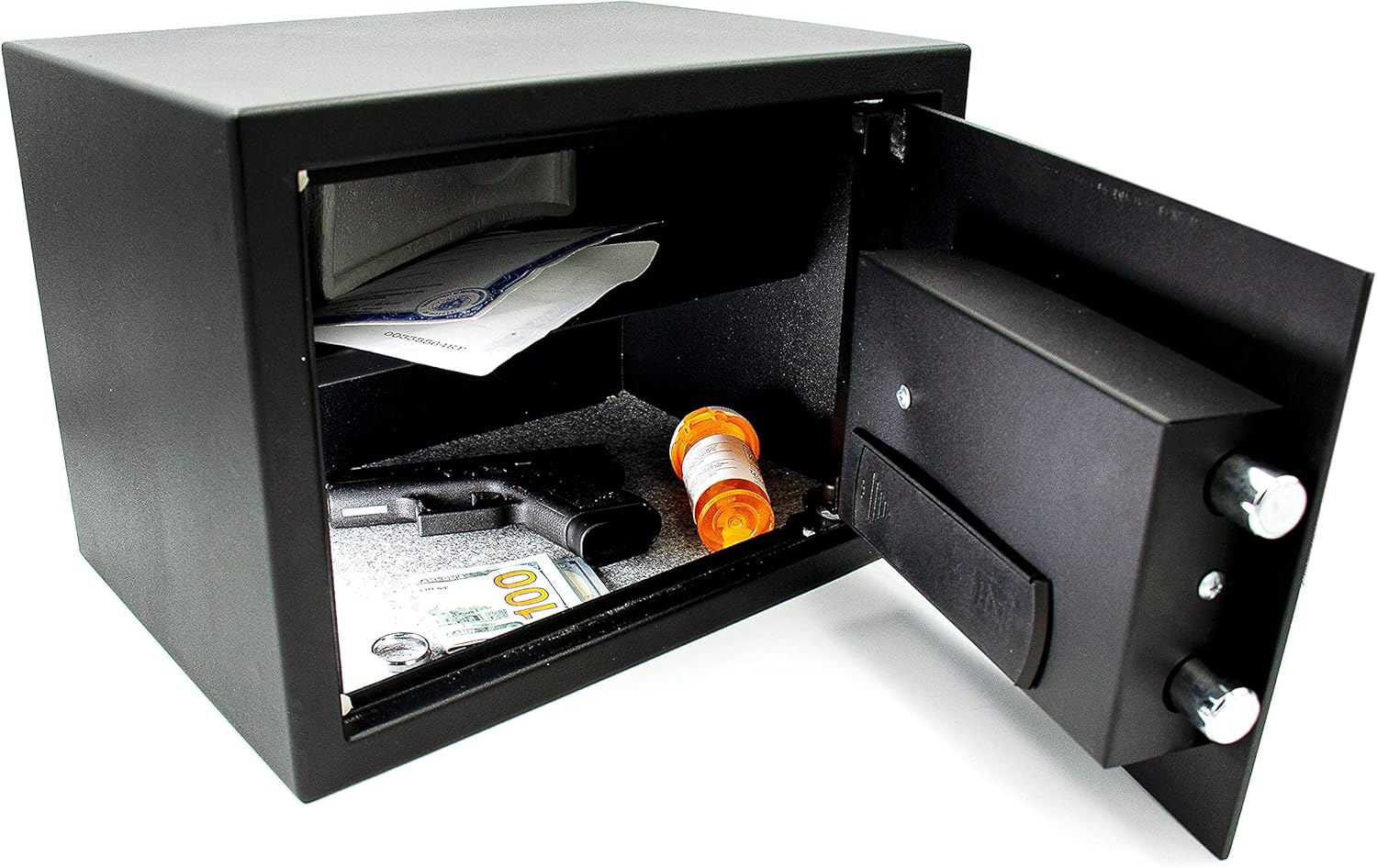 Machir Personal Biometric Steel Safe with Fingerprint Identification (Batteries Included) : Electronics