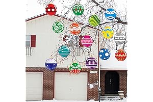 16 Pcs Christmas Hanging Ornaments for Outdoor Tree