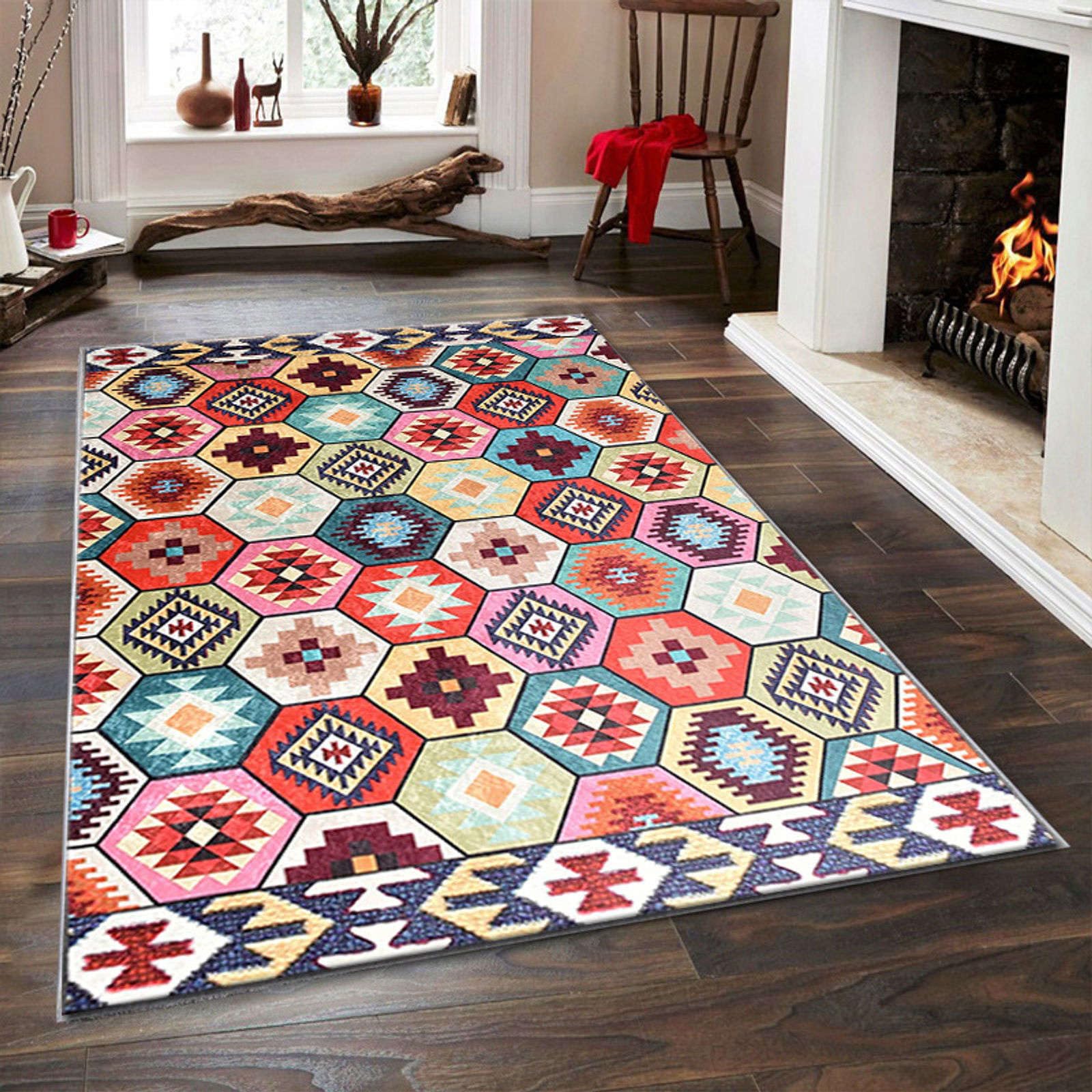 Moquette rétro florale tapis velours cristal pour salon chambre bureau 140x200