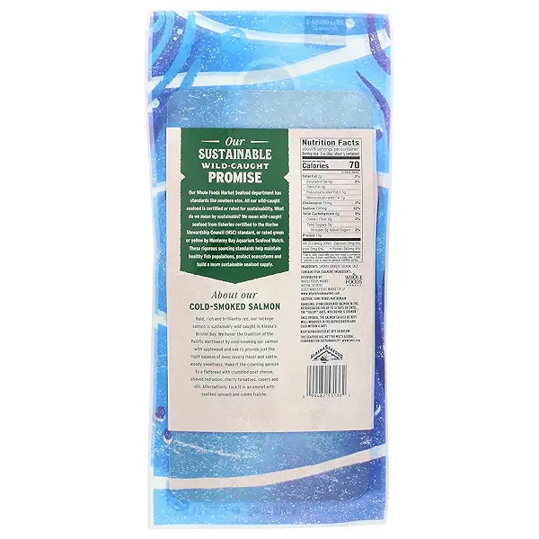 Whole Foods Market Cold Smoked Sockeye Salmon, 12 OZ 2
