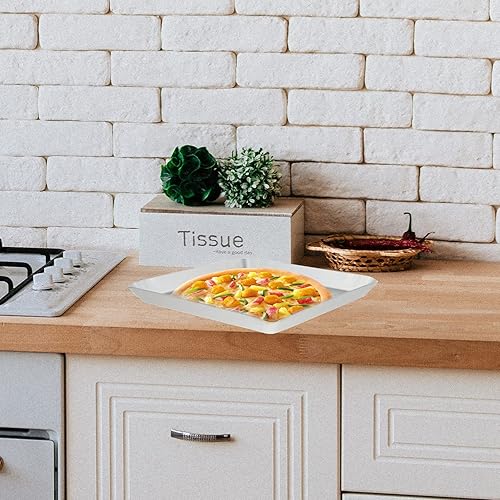 Miniatura 9 de Cabilock Bandeja cuadrada para pizza, bandeja cuadrada de malla, bandeja cuadrada para hornear, red para hacer pizza, piedra de pizza, malla para