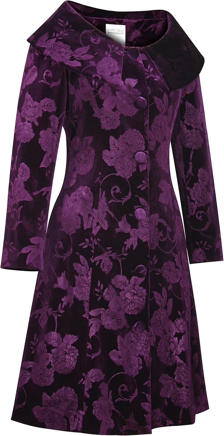 CHIC STAR Womens Velvet Jacket Coat