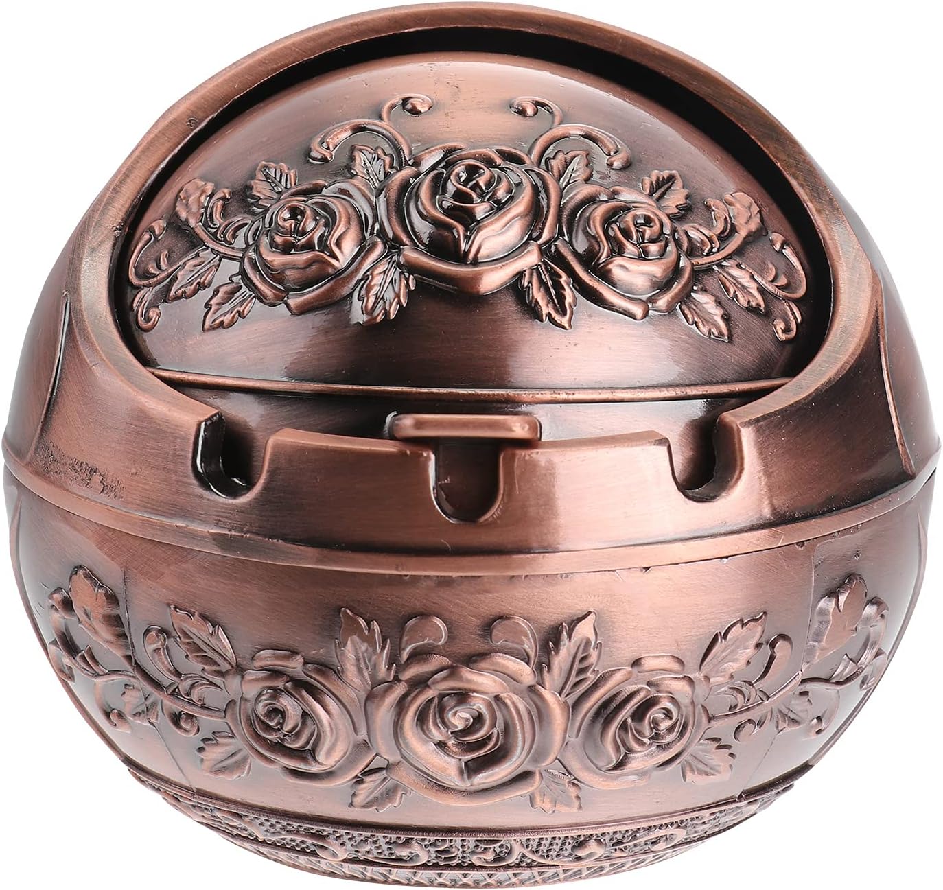 VORCOOL Retro Antique Cigarettes Ashtray with Lid Indoor Outdoor Home Bar Rose Gold