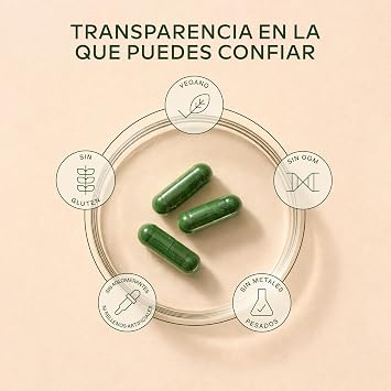 Espirulina y Chlorella Orgánica – 200 Cápsulas de Spirulina y Chlorella