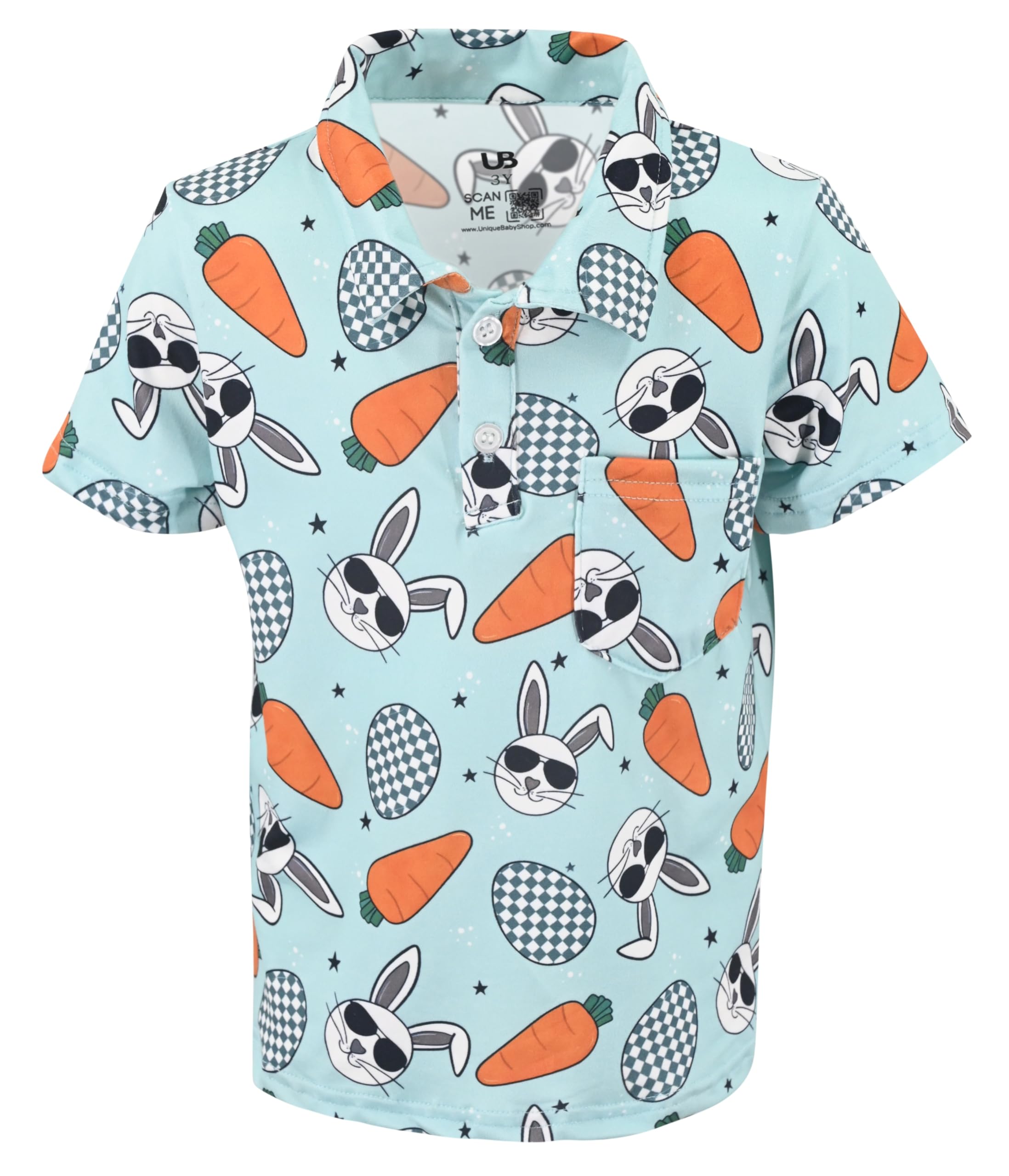 Unique Baby Short Sleeve Collared Boys Polo Shirt, Toddler Kids Polo Shirts