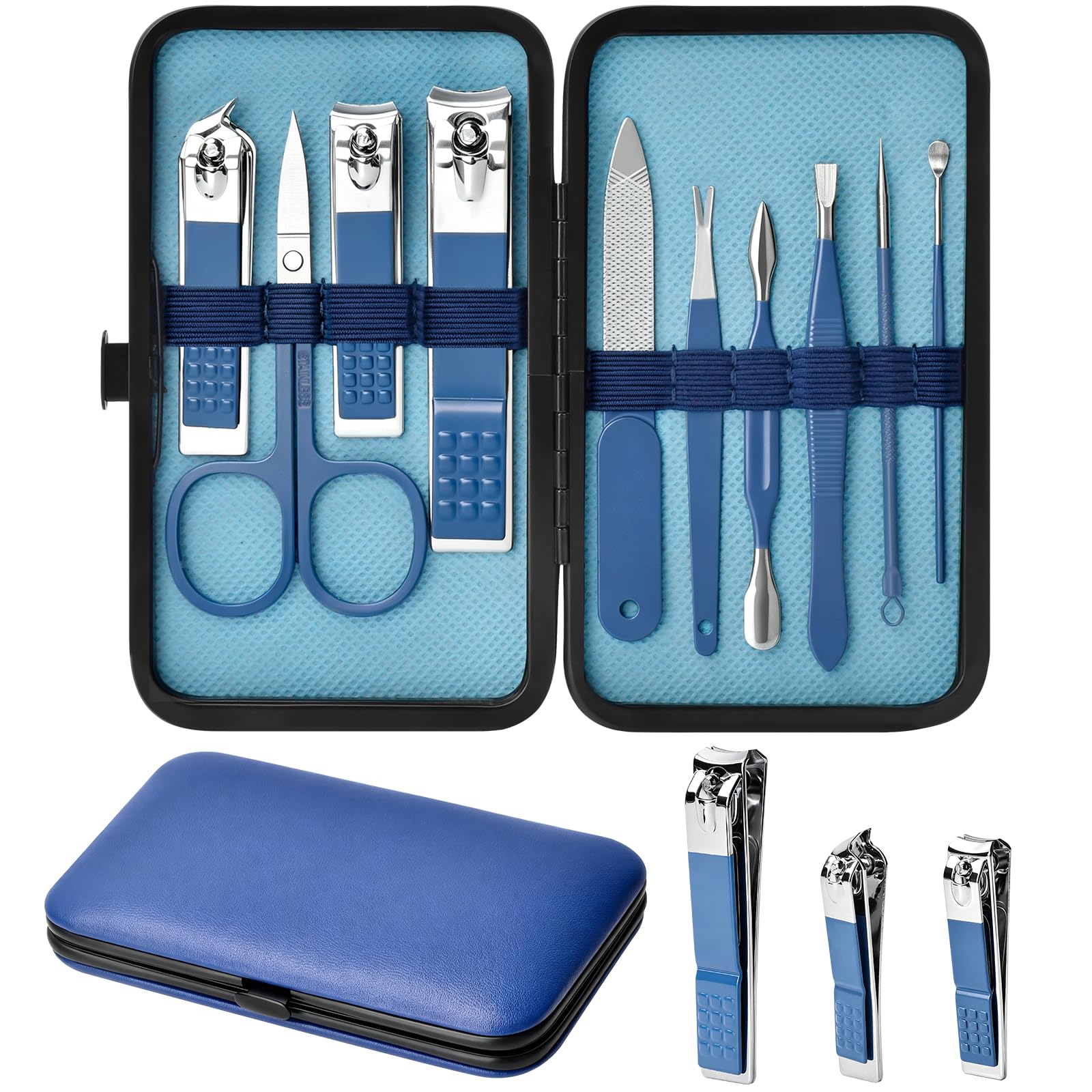 Men's Manicure Set - Stainless Steel Nail Clippers -8 Men's Manicure Set - Stainless Steel Nail Clippers -8