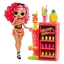 LOL Surprise OMG Sweet Nails – Pinky Pops Fruit Shop with 15 Surprises, Including Real Nail Polish, Press On Nails, Sticker Sheets, Glitter, 1 Fashion Doll, and More! – Great Gift for Kids Ages 4+