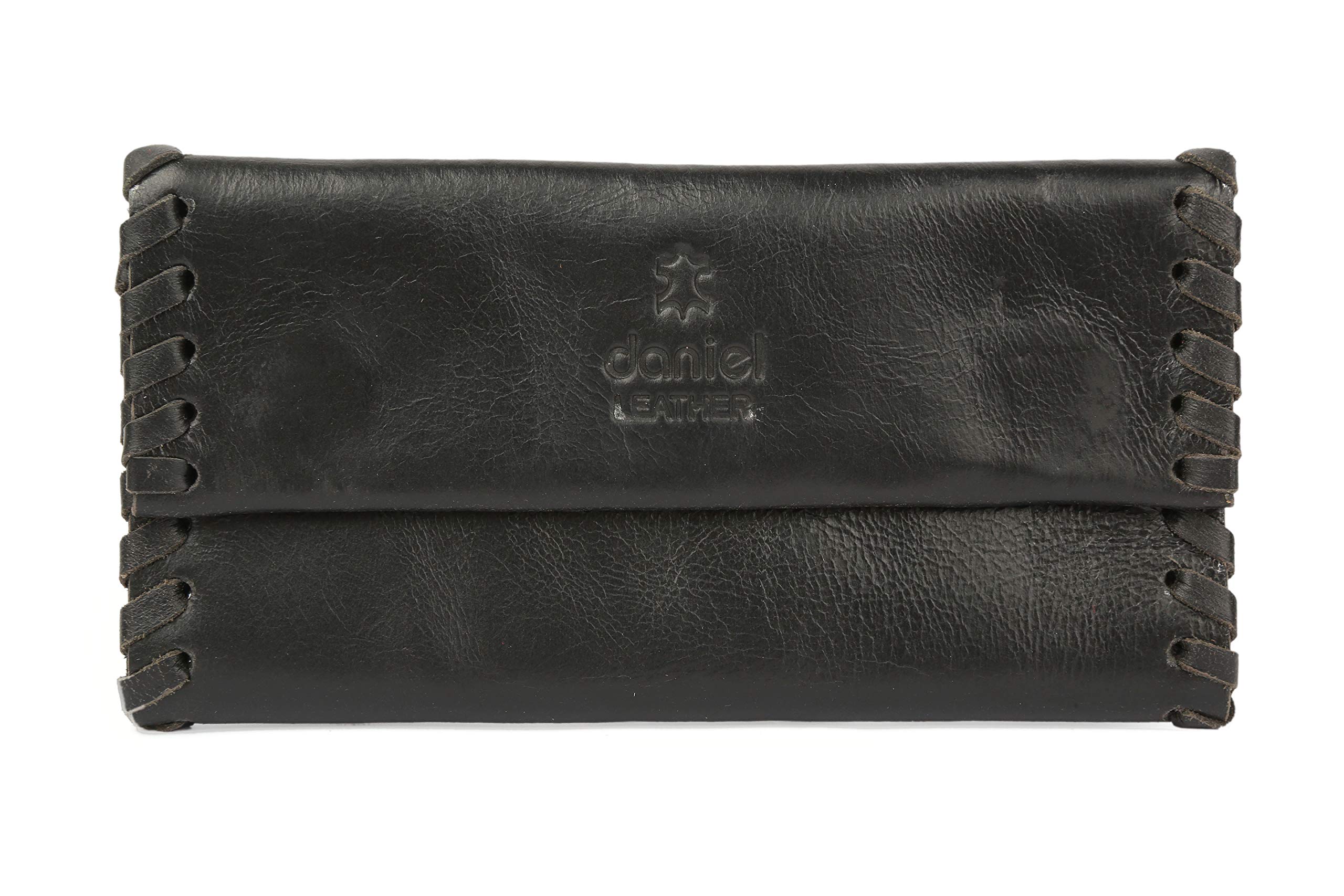 Pochette en cuir véritable Daniel Bacci sac à main de créateur minimaliste - 4