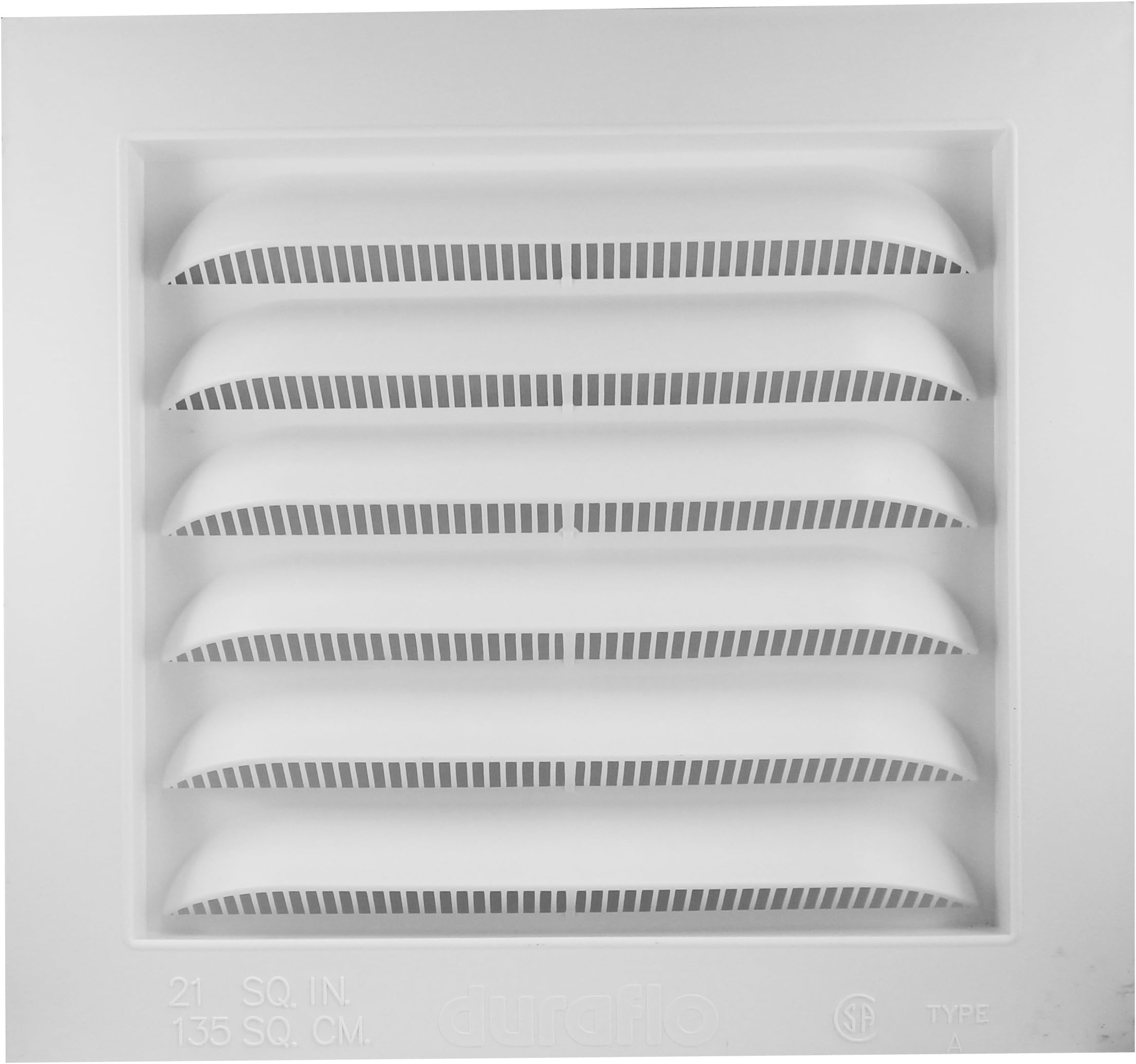 Duraflo 620808REC Recessed Gable Vent, 8-Inch X 8-Inch