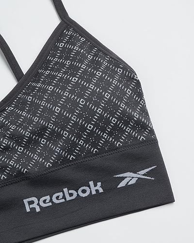 Miniatura 3 de Reebok Brasier diario para mujer, paquete de 2 bralette ligero y elástico, sin costuras, para mujer (S-XL)
